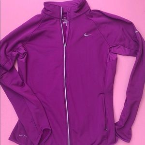 Purple Nike dry fit jacket